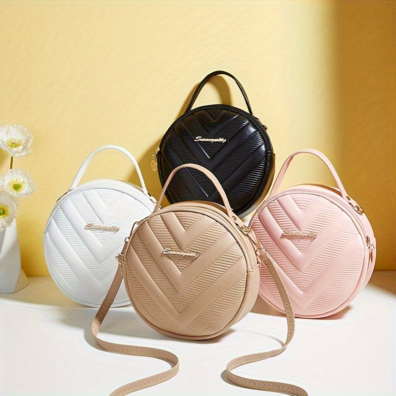 Structured Handbag Top Handle - حقيبة يد نسائية صغيرة منسوجة أنيقة،