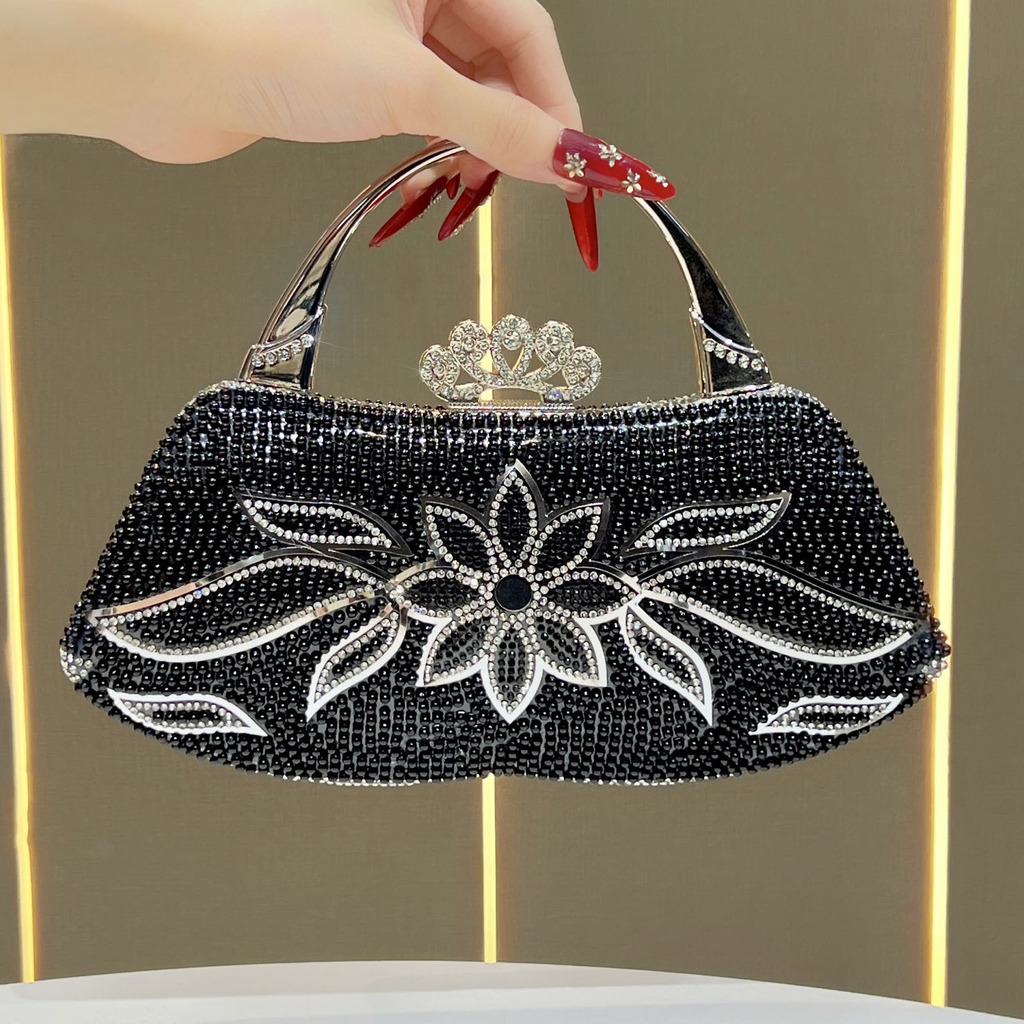 Structured Handbag Top Handle - حقيبة يد مسائية أنيقة للحفلات، حقيبة