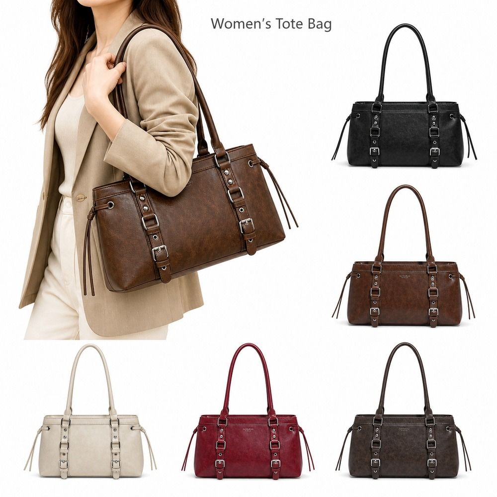Structured Handbag Top Handle - حقيبة يد نسائية متينة ذات شكل