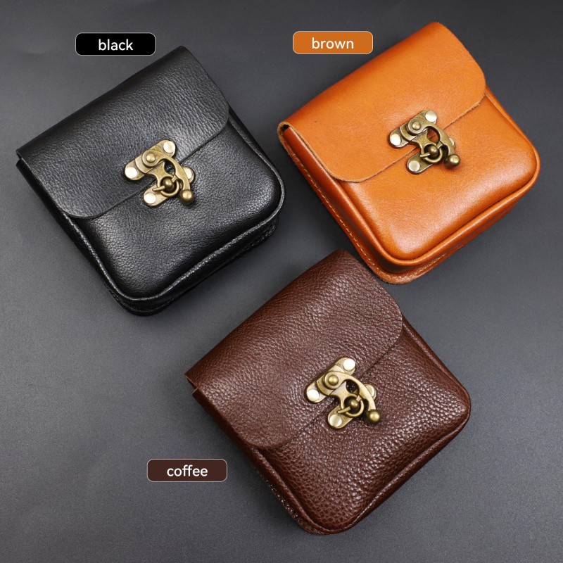 Key Holder Leather Pouch - حقيبة خصر صغيرة من جلد البقر