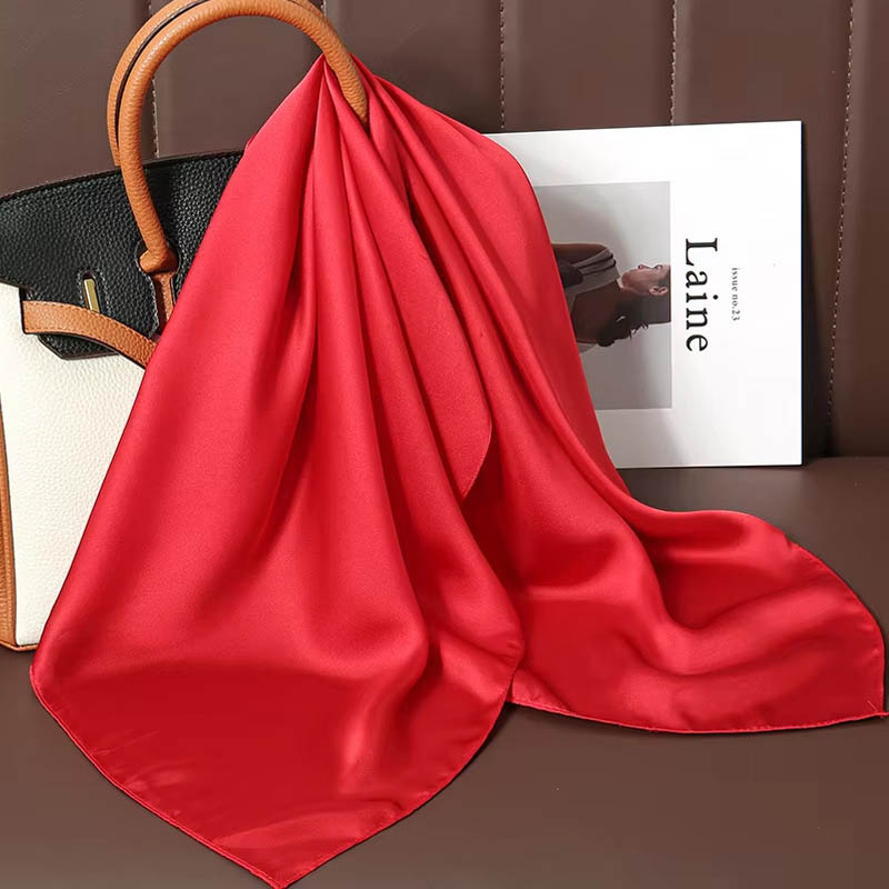 Luxury Bags China - الفاخرة بلون الحرير وشاح مربع المرأة