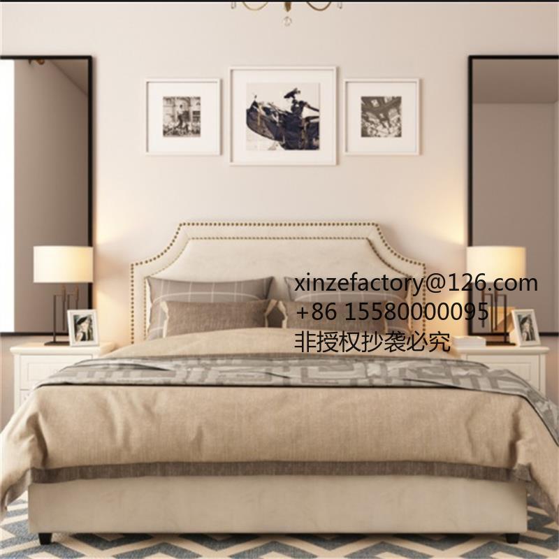 Luxury Bags Direct - سرير مزدوج أمريكي فاخر بظهر مرتفع