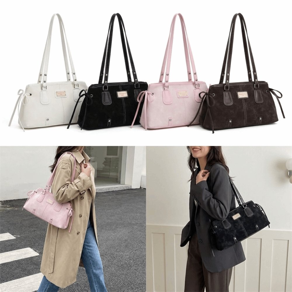 Structured Handbag Top Handle - حقيبة يد مينيماليستية من الجلد الصناعي