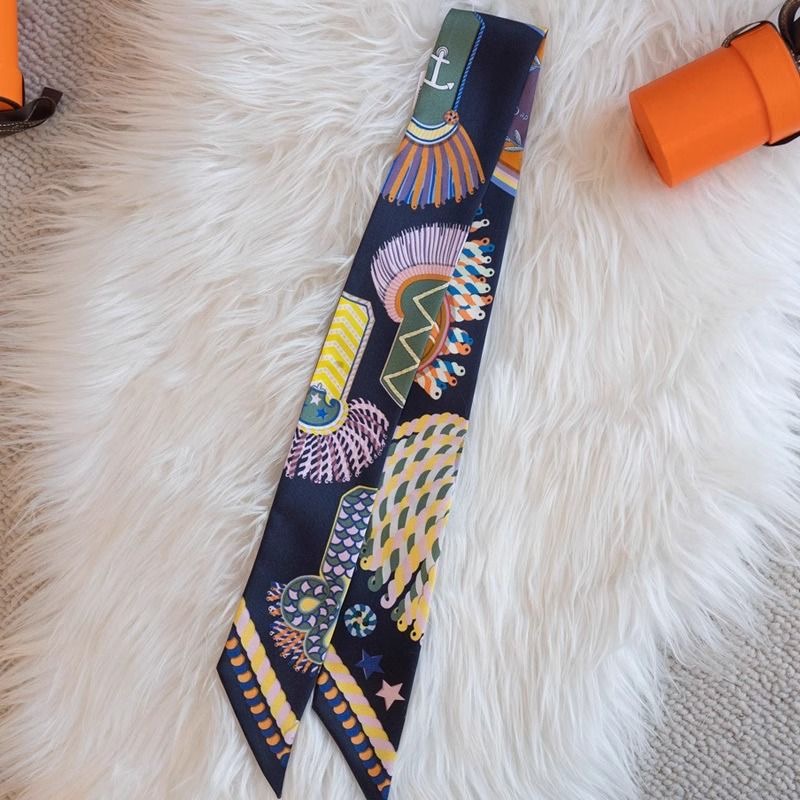 Luxury Bags Hermes - وشاح طويل فاخر مع تصميم الكتفية