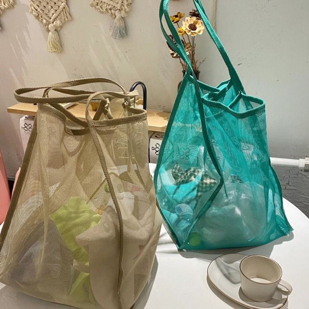 حقيبة كتف شبكية شفافة خفيفة ال - مراجعة Shoulder Bag Slouchy وسعره