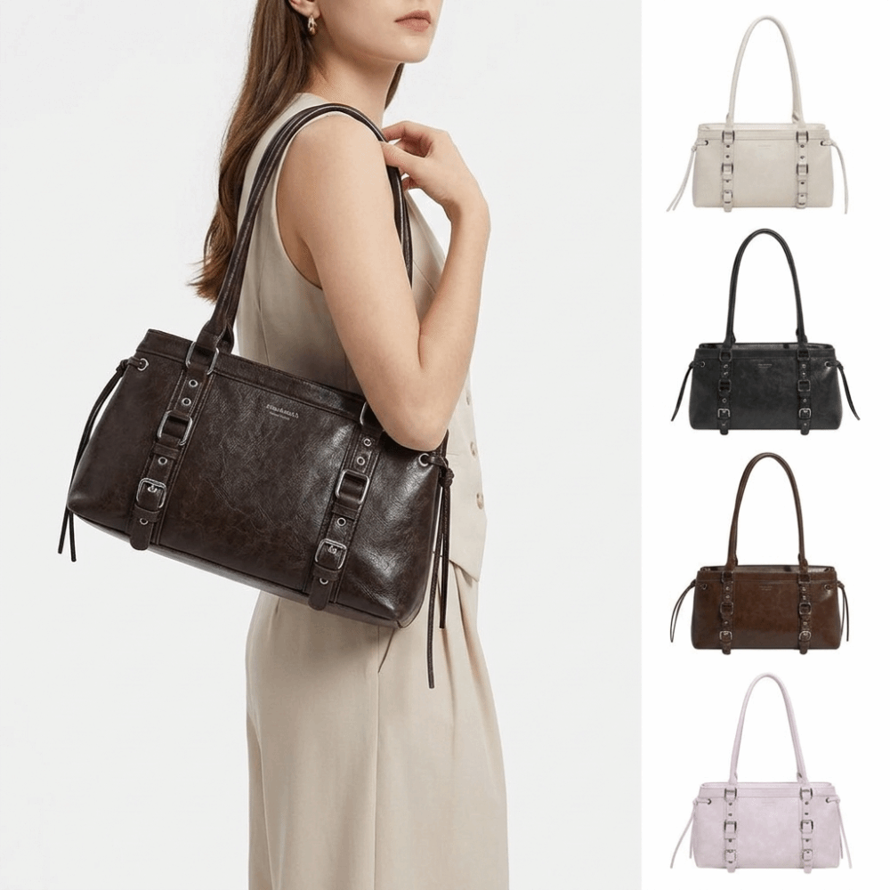 حقيبة يد نسائية متينة ذات شكل  - مراجعة Structured Handbag Top Handle وسعره