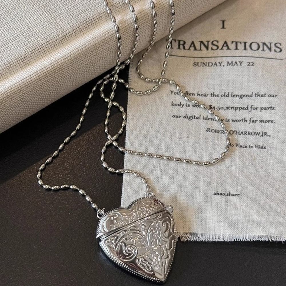 قابل للفتح القلب المنجد قلادة  - مراجعة Luxury Bags Photos وسعره