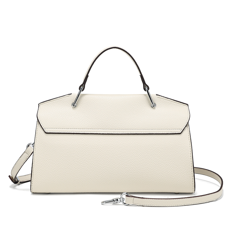 حقيبة ساتشيل نسائية بيضاء من ا - مراجعة Structured Handbag Top Handle وسعره