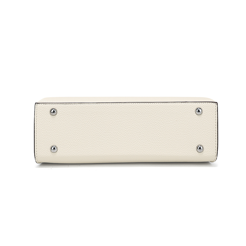 حقيبة ساتشيل نسائية بيضاء من ا - مراجعة Structured Handbag Top Handle وسعره