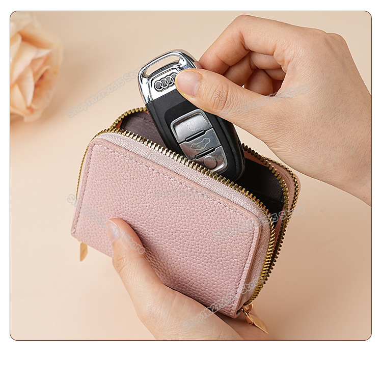 محفظة نسائية قصيرة بتصميم أرنب - مراجعة Key Holder Leather Pouch وسعره