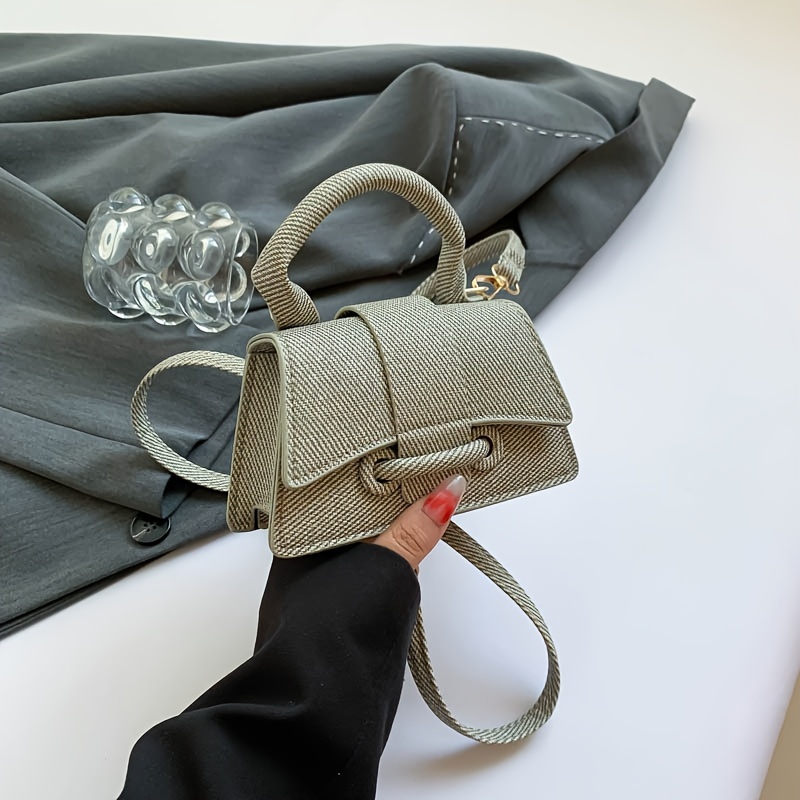حقيبة يد نسائية صغيرة منسوجة أ - مراجعة Structured Handbag Top Handle وسعره