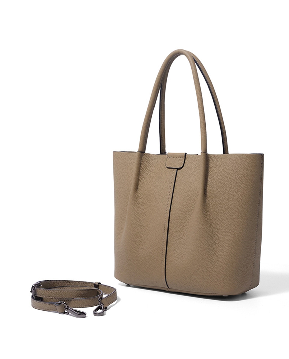 حقيقي الراقية حقيبة كتف جلدية  - مراجعة Structured Handbag Top Handle وسعره