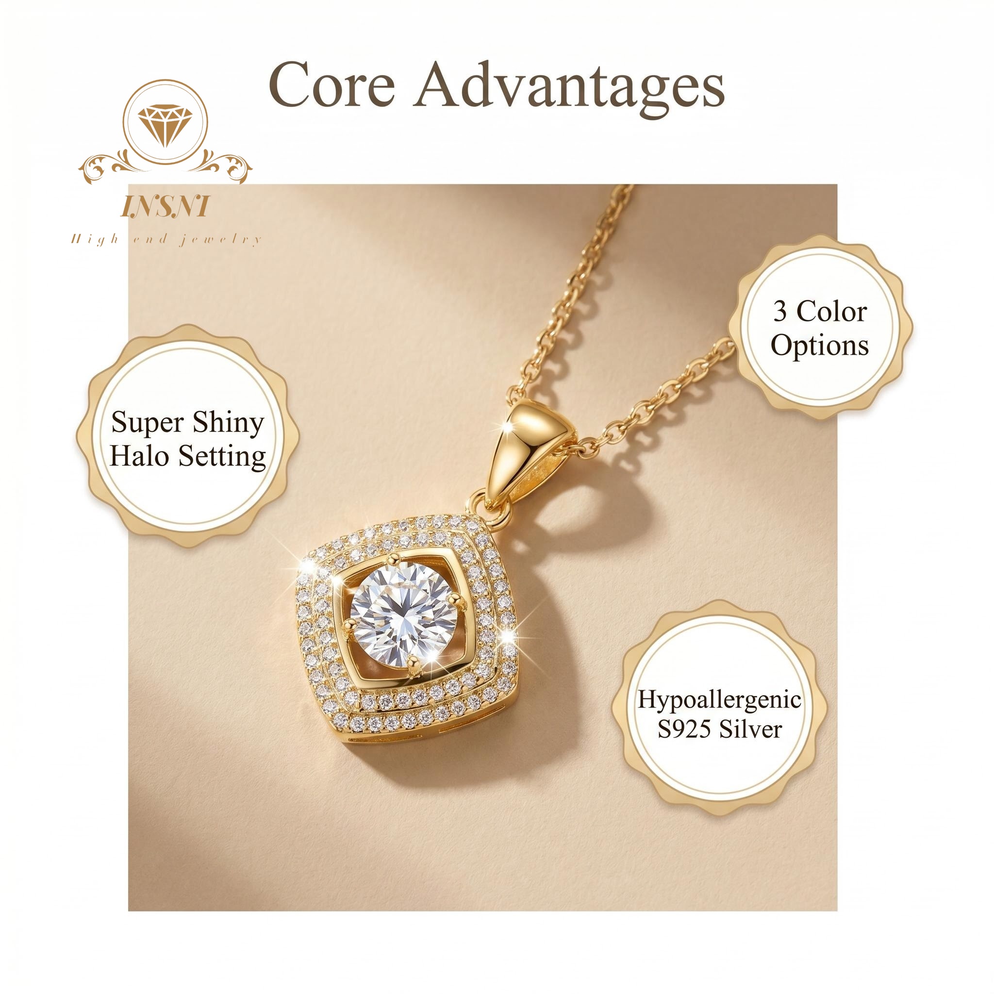قلادة فضة S925 ذكية بحجر الموي - مراجعة Luxury Bags Affordable وسعره