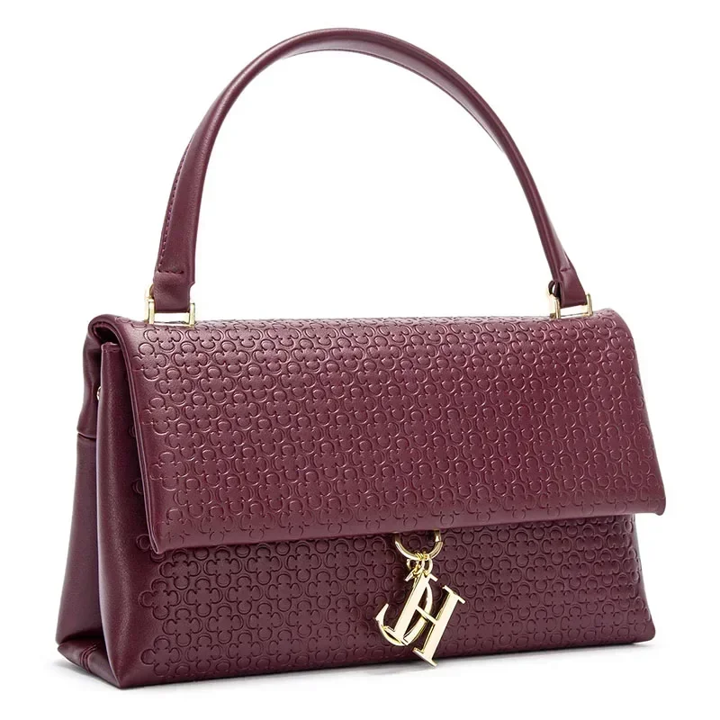 حقيبة يد أنيقة مع نقش مونوغرام - مراجعة Structured Handbag Top Handle وسعره