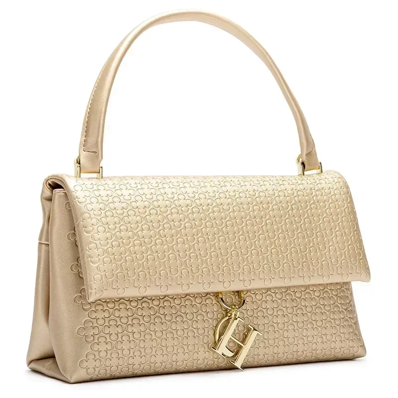 حقيبة يد أنيقة مع نقش مونوغرام - مراجعة Structured Handbag Top Handle وسعره