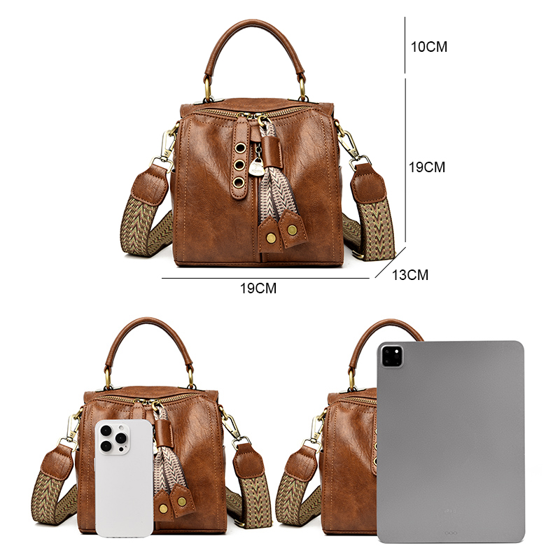 جلد البقر المرأة حقيبة ساعي جد - مراجعة Key Holder Leather Pouch وسعره