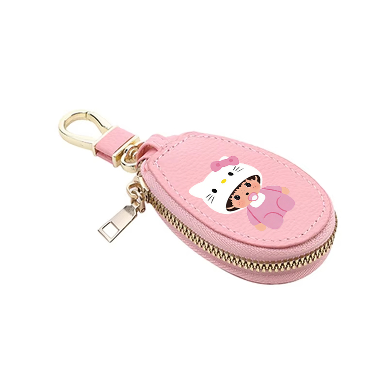 محفظة مفاتيح جلدية MONCHHICHI  - مراجعة Key Holder Leather Pouch وسعره
