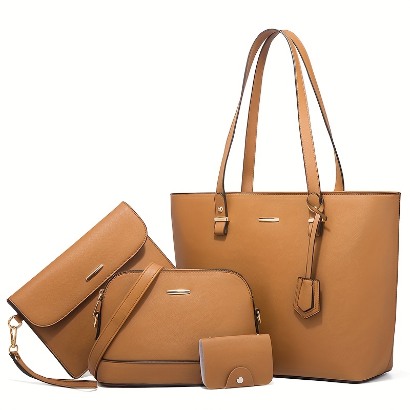 4 قطع أزياء المرأة حقيبة مجموع - مراجعة Shoulder Bag Slouchy وسعره