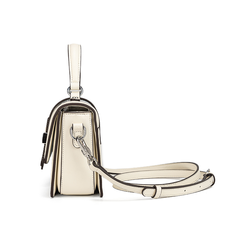 حقيبة يد نسائية زرقاء بنقشة جل - مراجعة Structured Handbag Top Handle وسعره