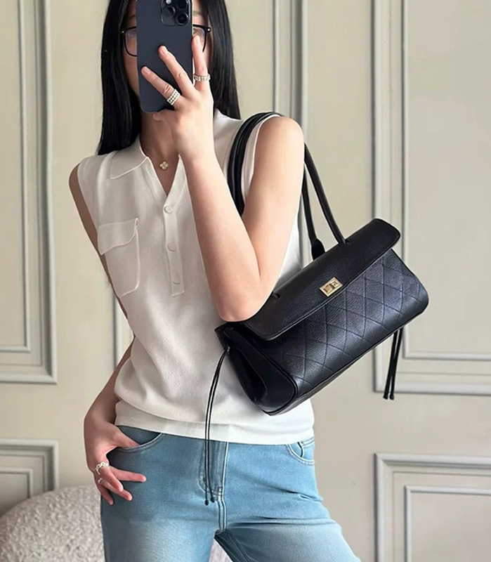 CLAREGQI 2026 حقيبة كتف نسائية - مراجعة Structured Handbag Top Handle وسعره