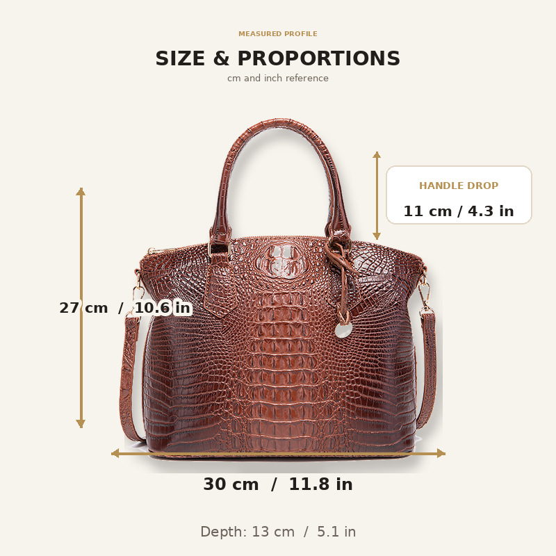 حقيبة يد نسائية بتصميم جلد الت - مراجعة Structured Handbag Top Handle وسعره