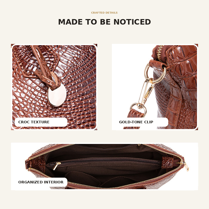 حقيبة يد نسائية بتصميم جلد الت - مراجعة Structured Handbag Top Handle وسعره